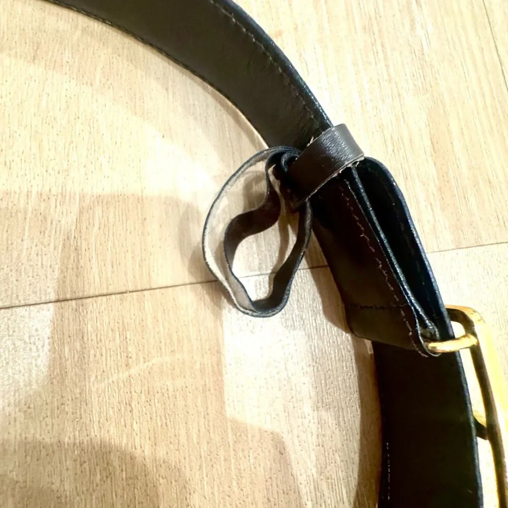 CELINE Horse Carriage Vintage Brown Belt - Size 60 (XXS) - Picture 8 of 12